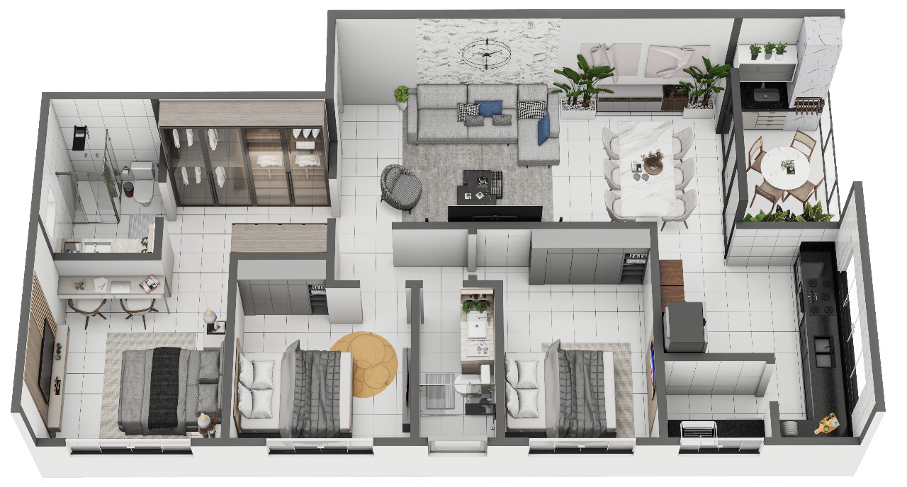 APARTAMENTOS 3Q - FUNCIONARIOS
